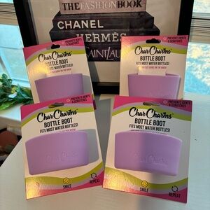 Target Char Chams 4pcs Water Bottle Boot Silicone Drinkware Accessory purple OS